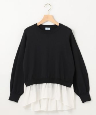 集英社HAPPY PLUS STORE組曲（クミキョク）/【UVケア・接触冷感】ストレッチクリアドッキング ニットプルオーバー