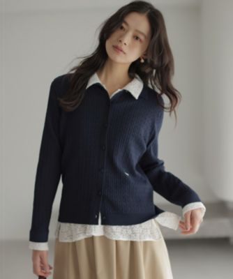 組曲(クミキョク)の【Flower Collection】COUCOUニット カーディガン