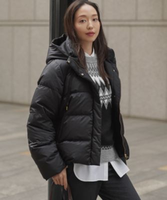 23区 2024AW 洗える シレータフタ ミドル丈 ダウンコート 黒 38 2024AW