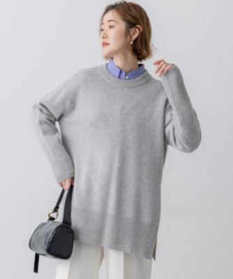 はのぴよ新品23区見上愛着用洗えるカシミヤブレンドサイドジップニット 23区 L(ニジュウサンク エル)の【見上愛さん着用/Oggi掲載/洗える