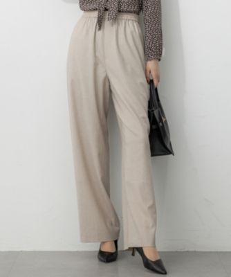 集英社HAPPY PLUS STORE23区 L（ニジュウサンク エル）/【洗える】トリアセスラブストレッチ ワイド パンツ