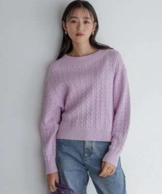 組曲 L(クミキョク エル)の【加藤ローサさん着用】コットンカシミヤMIX