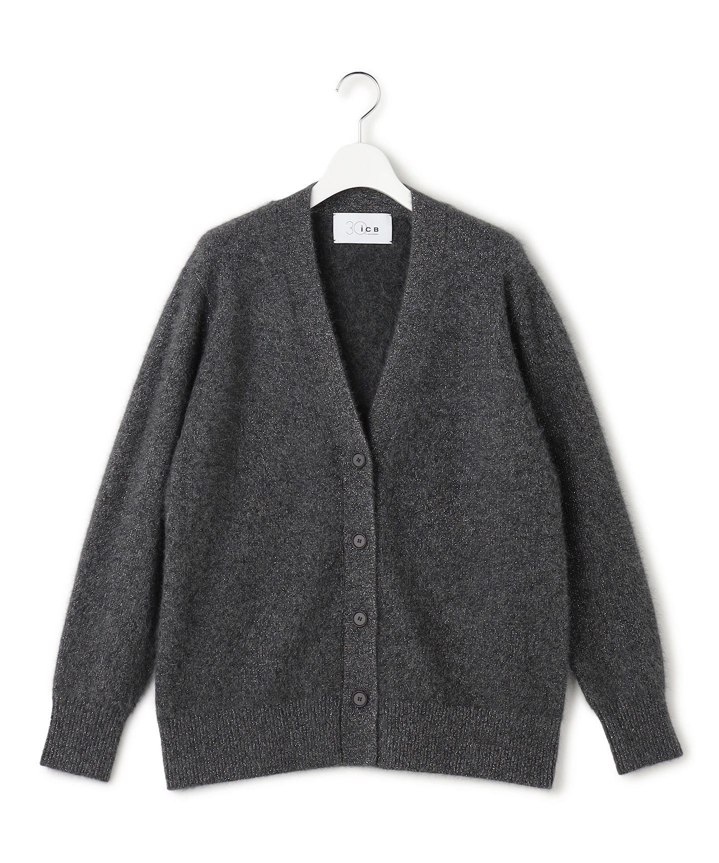 ICB L(アイシービー　エル)/【30th ANNIVERSARY】ルレックスフォックスアルパカ Vネックカーディガン