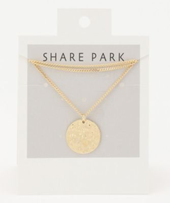 Share Park Ladies シェアパークレディース のメタルコインネックレス通販 集英社happy Plus Store