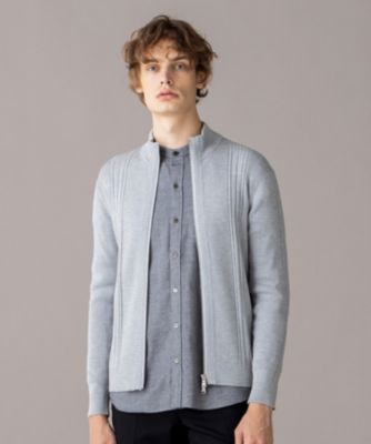 Joseph Homme ジョゼフ オム の 定番 ランダムリブ ニット ジップアップカーディガン通販 集英社happy Plus Store