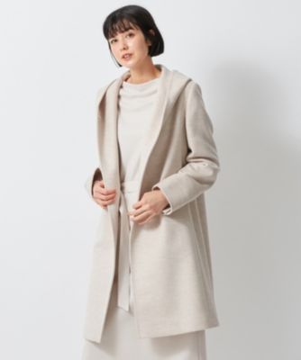 23区 S ニジュウサンク エス のウールアンゴラビーバー フーデッド コート通販 Leeマルシェ