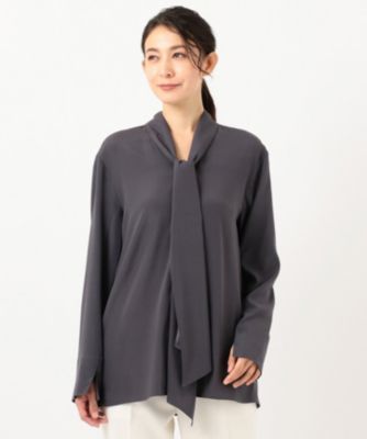 Joseph ジョゼフ の 洗える ストレッチサテン ボウタイブラウス通販 集英社happy Plus Store