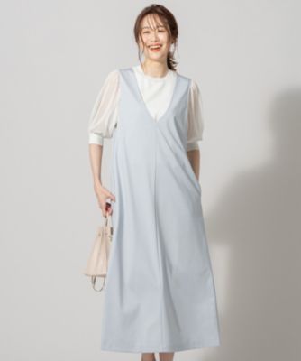 組曲 クミキョク の 洗える ハイストレッチポンチ ジャンパースカート ワンピース通販 集英社happy Plus Store