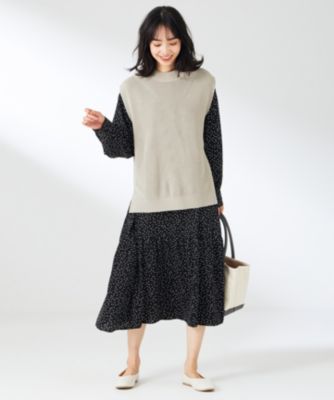集英社HAPPY PLUS STOREany FAM（エニィファム）/【セットアイテム】ニットベスト×ワンピース SET