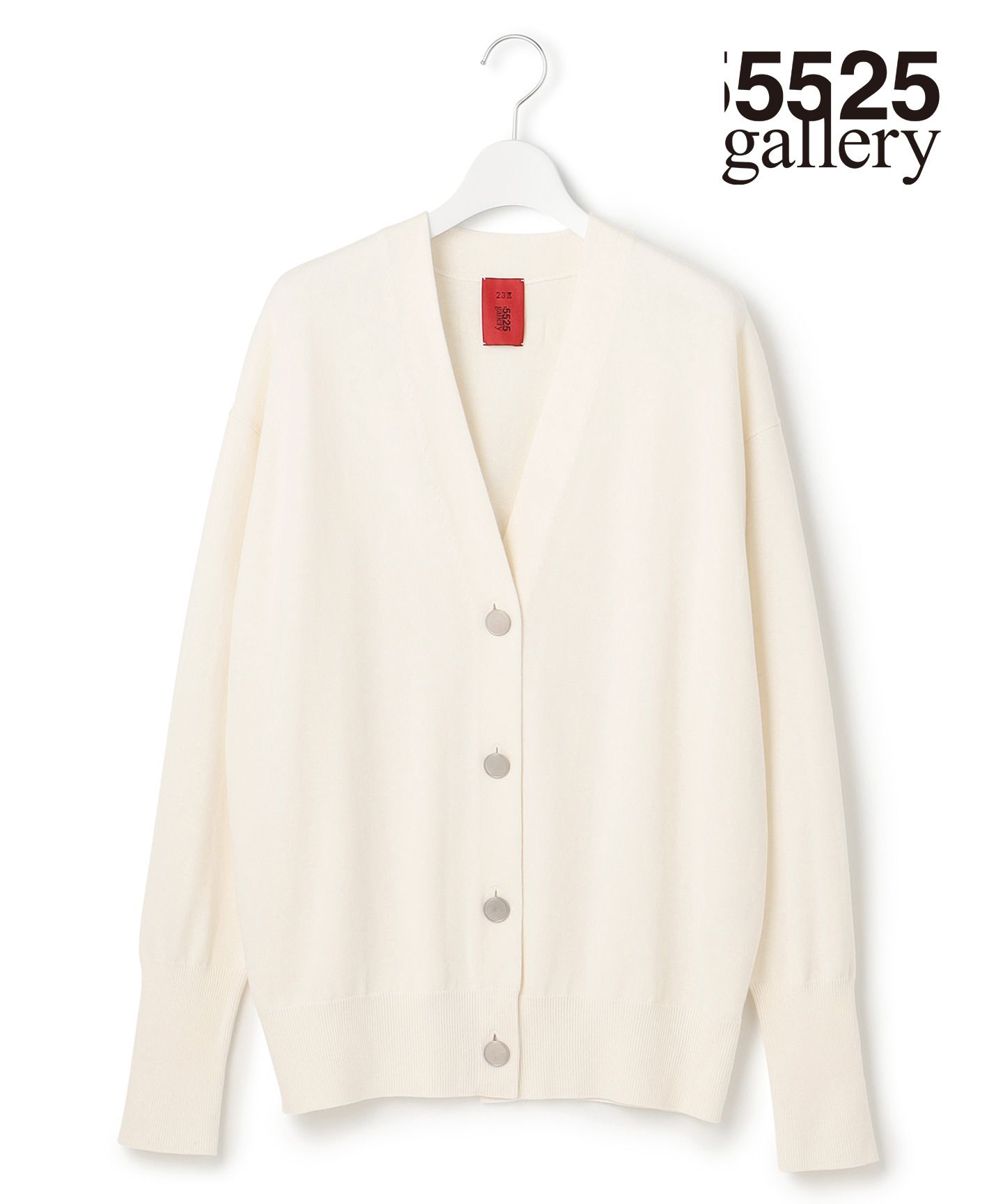 23区(ニジュウサンク)/【23区 | 5525gallery】コットンウール ニットカーディガン