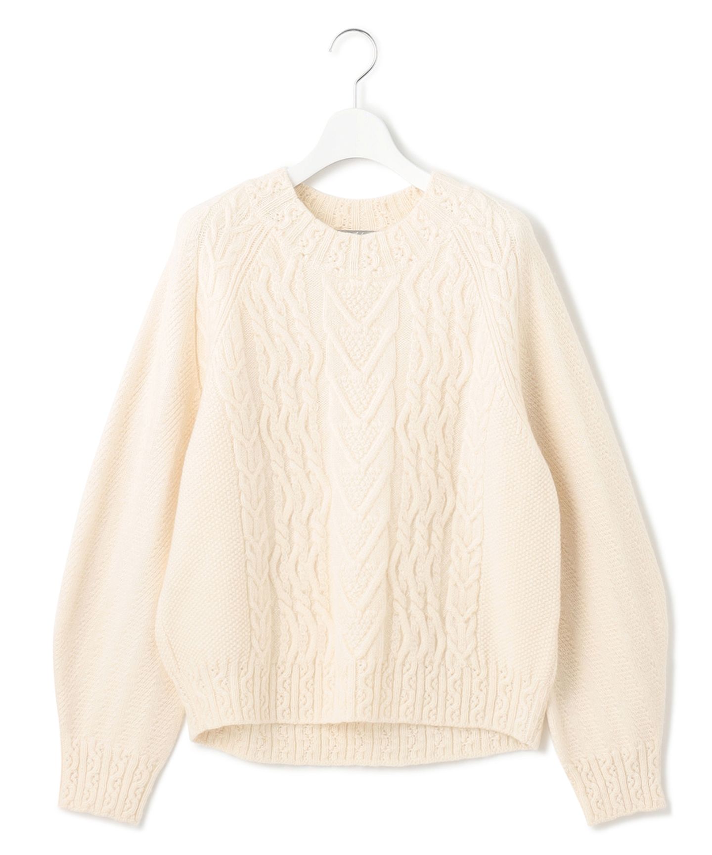 23区(ニジュウサンク)/【23区 lab.】アランパターン クルーネック ニット