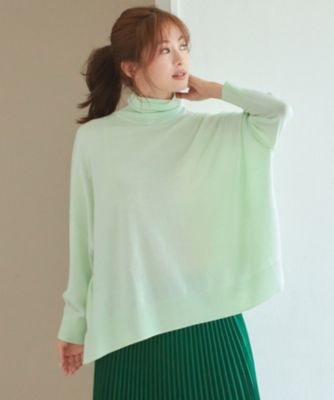 集英社HAPPY PLUS STORE23区 L（ニジュウサンク エル）/【洗える】ウールブレンド タートルネック ニット