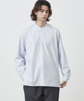 ATON(エイトン)のSUVIN BROAD | バンドカラーシャツ - UNISEX