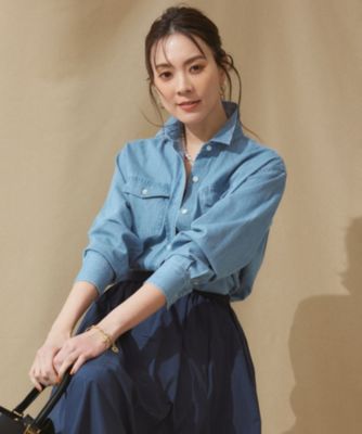 23区 L(ニジュウサンク エル)の【洗える】23区DENIM ライトダンガリー 
