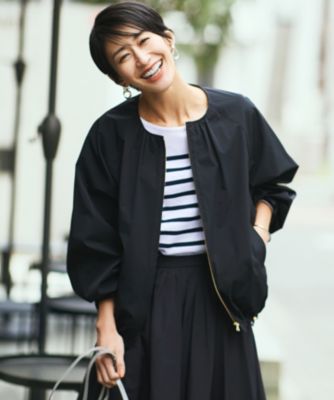 23区 S(ニジュウサンク エス)のナイロン2WAYストレッチ ノーカラー