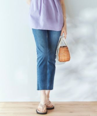 23区(ニジュウサンク)の【SLOW/洗える】SLOW DENIM タイトストレート
