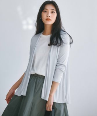 集英社HAPPY PLUS STORE23区 L（ニジュウサンク エル）/【新色追加/UVケア/接触冷感】マルチ機能 シアー ショート カーディガン