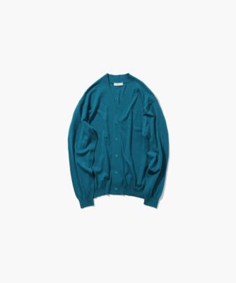 ATON(エイトン)のRECYCLED FRESCA COTTON | Vネックカーディガン通販