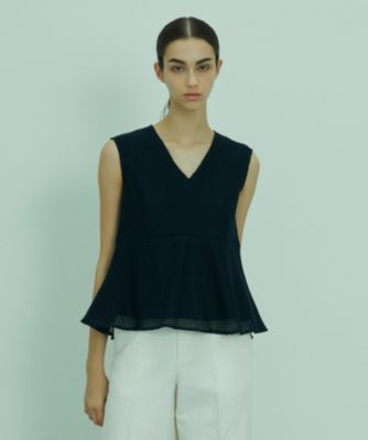 集英社HAPPY PLUS STOREBEIGE，（ベイジ）/PINE / ペプラムブラウス