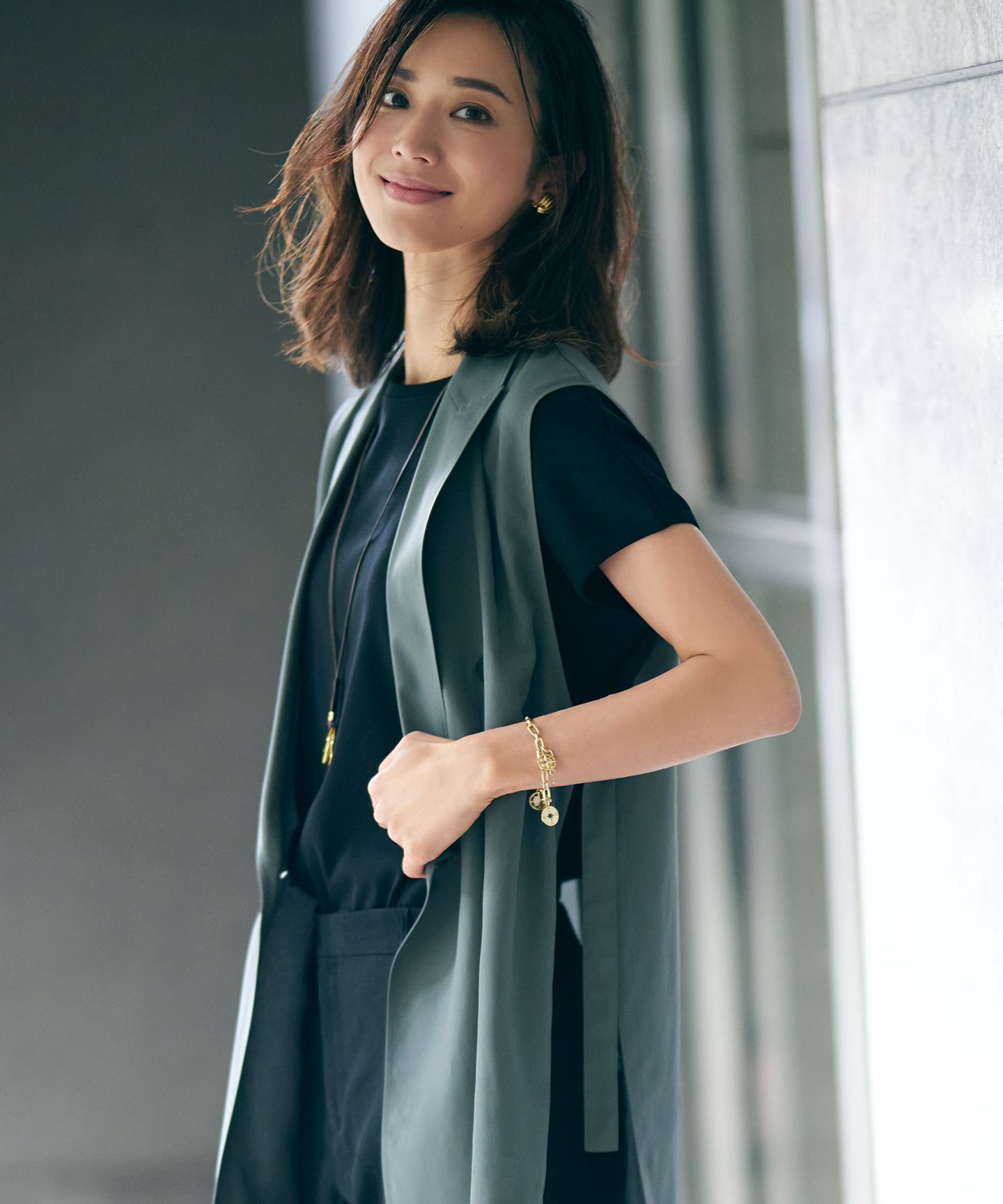 23区 L(ニジュウサンク エル)/【一部店舗限定】フレンチスリーブ IT TEE