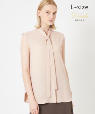 集英社HAPPY PLUS STOREBEIGE，（ベイジ）/【L-size】EVA / ボウタイブラウス
