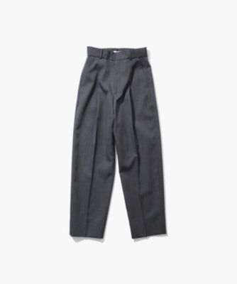 ATON WOOL GABARDINE | テーパードタックパンツ