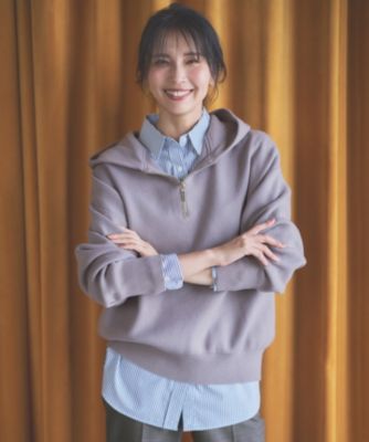 集英社HAPPY PLUS STOREANY（エニィ）/【洗濯機可】しあわせタッチハーフジップフーディー