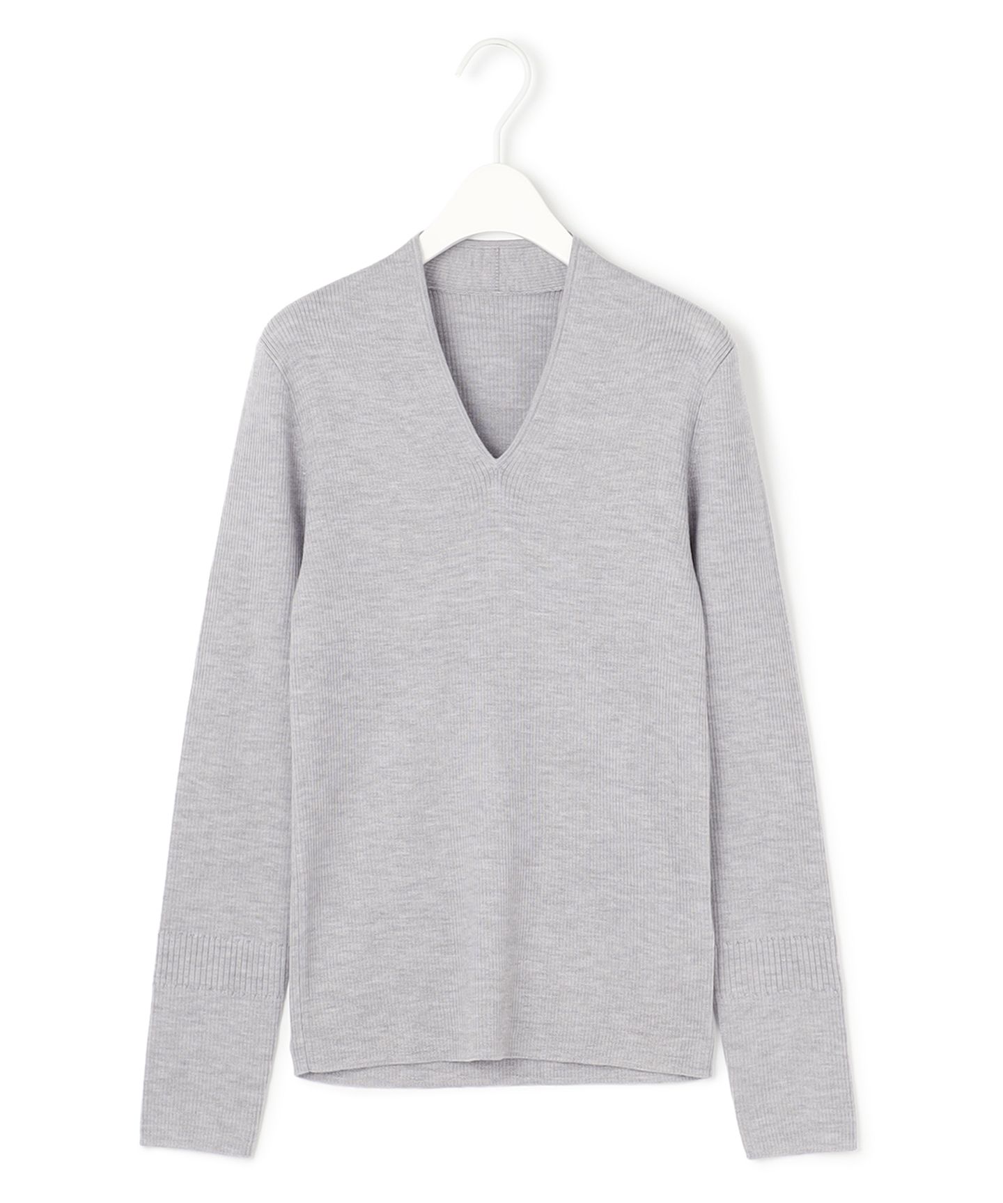 ICB L(アイシービー　エル)/【洗える】エクストラファインメリノ Vネックプルオーバー