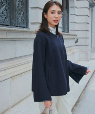 集英社HAPPY PLUS STORE23区 S（ニジュウサンク エス）/コンプレストパイル ノーカラー アウター