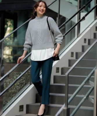 集英社HAPPY PLUS STOREany SiS（エニィスィス）/【大人百花掲載 ヨンアさん着用】シリーズ累計7万本突破！サーモ2WAYストレッチ テーパードパンツ