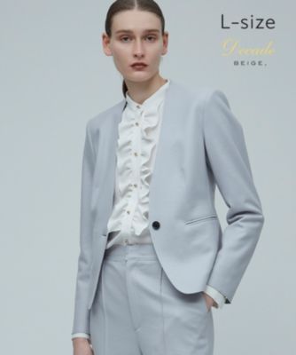 BEIGE，(ベイジ)の【L-size】CORBY / ノーカラージャケット通販