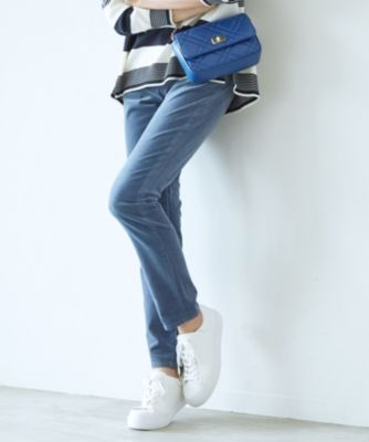 集英社HAPPY PLUS STORE23区 L（ニジュウサンク エル）/【洗える】23区DENIM ベルベットストレッチ スキニーパンツ