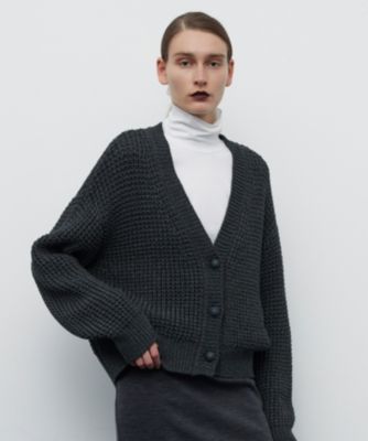 LiNoH（リノー）の「CROCHETED LACE KNIT CARDIGAN