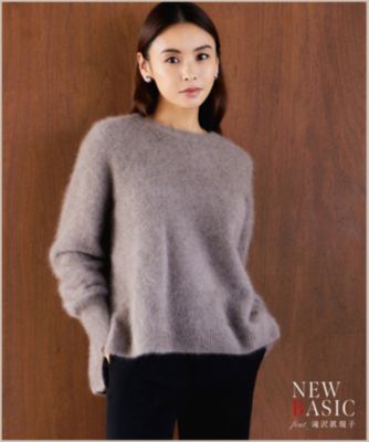 23区(ニジュウサンク)のクルーネック ヘアリー ニット通販 eclat