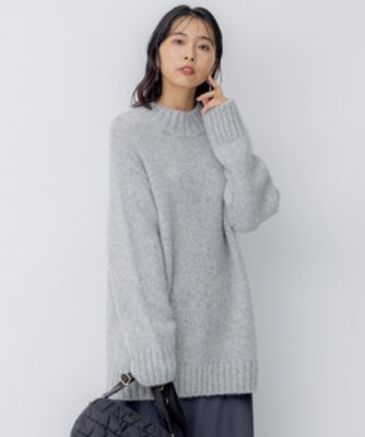 ベビーアルパカ ビッグシルエット ニット 23区 L(ニジュウサンク エル)のベビーアルパカ ビッグシルエット