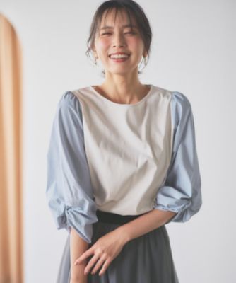 集英社HAPPY PLUS STOREany FAM（エニィファム）/【洗濯機可】着映える袖ねじりトップス
