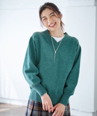 集英社HAPPY PLUS STOREANY（エニィ）/ボリュームスリーブＶネックニット