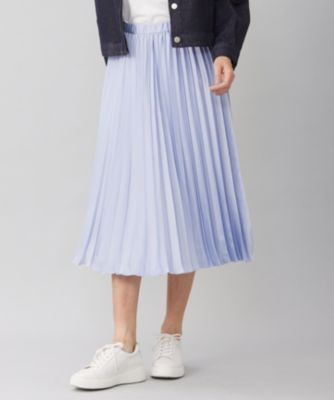 自由区 L 【WEB限定・洗える】ロイヤルサテンプリーツ スカート