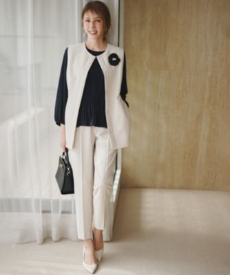 【lu.lu】卒園&入学式に！KUMIKYOKU アイボリー ジャケット 組曲 KUMIKYOKU ジャケット S2サイズ セレモニー 卒業式 入学式 2025年