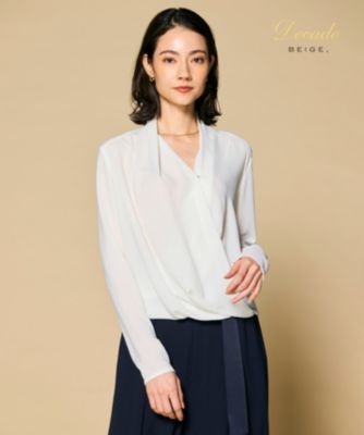 集英社HAPPY PLUS STOREBEIGE，（ベイジ）/【洗える】OLIVE / ロングスリーブブラウス