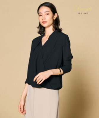 ベイジ　BEIGE, OLIVE ロングスリーブブラウス ホワイト 2 ベイジ BEIGE, OLIVE ロングスリーブブラウス ホワイト 2