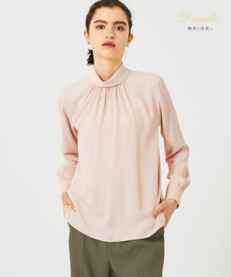 BEIGE，(ベイジ)の【洗える】EVA / ハイネックロングスリーブブラウス 