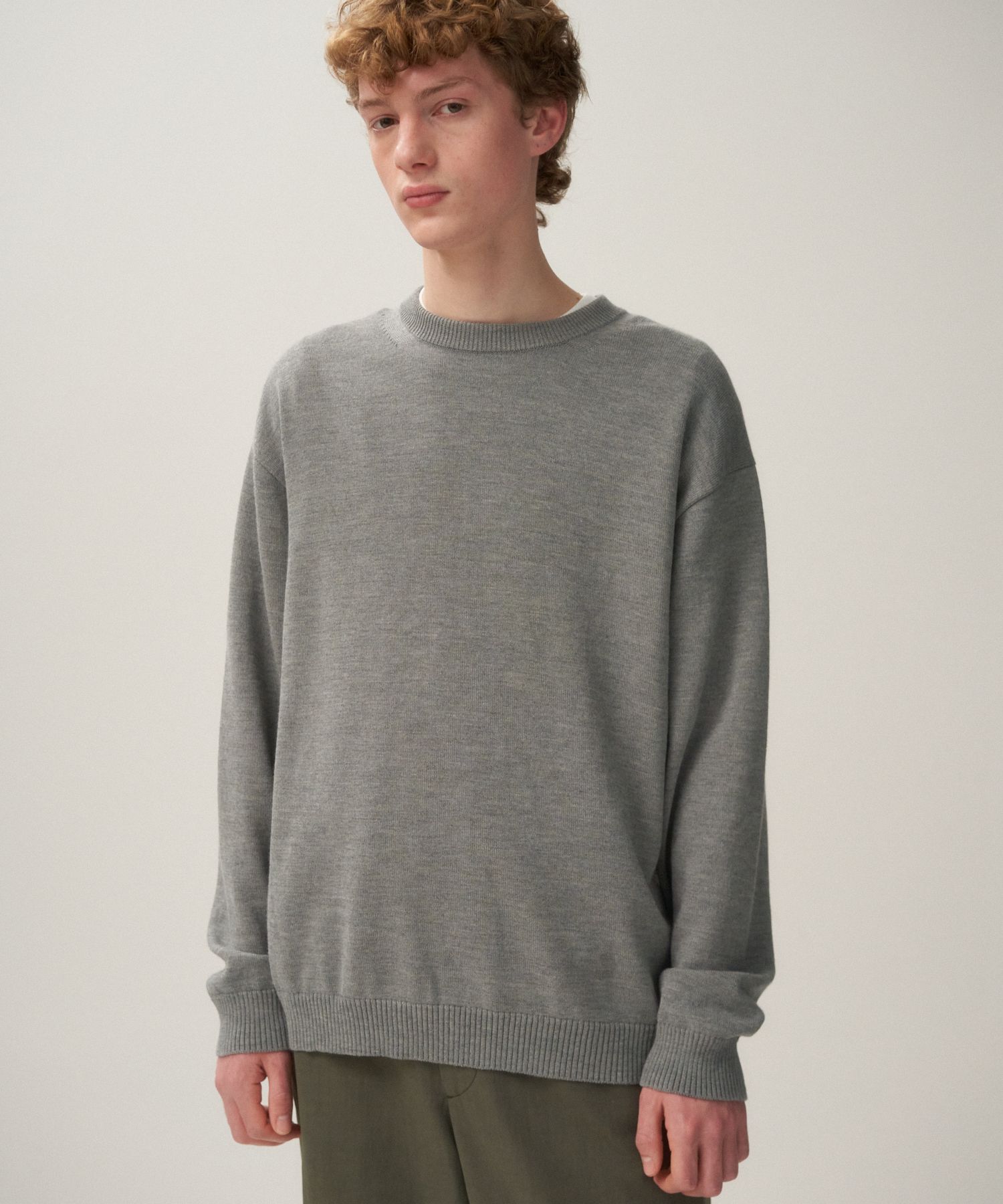 ATON(エイトン)/WOOL WASHI | クルーネックセーター - UNISEX