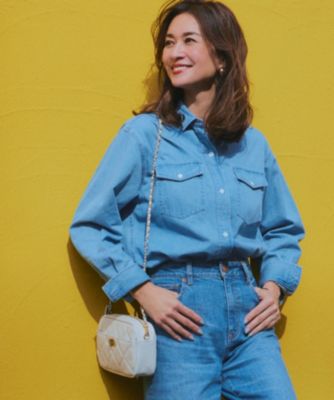 23区 L(ニジュウサンク エル)の【洗える】23区DENIM ライトダンガリー 
