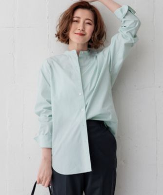 23区 - 23区　カンクリーニ　バンドカラーシャツ　36 ホワイト 杏さん着用/洗える】CANCLINI バンドカラー シャツ / 23区