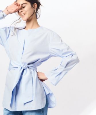 集英社HAPPY PLUS STORE23区 S（ニジュウサンク エス）/【Oggi4月号掲載/杏さん着用】CANCLINI スキッパーベルト付き ブラウス
