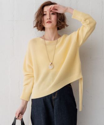 集英社HAPPY PLUS STORE23区 L（ニジュウサンク エル）/【Oggi4月号掲載/洗える】ガータークロップド ニット