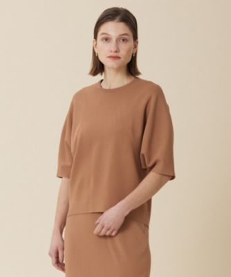 【平日限定セール】BEIGE, (ベイジ, ) LAURA 半袖ニットトップス BEIGE，(ベイジ)のLAURA / 半袖ニットトップス通販 | LEEマルシェ
