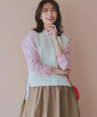 美品 プレインピープル アルパカ ローゲージ バルーン袖 ハイネック ニット 白 美品 プレインピープル アルパカ ローゲージ バルーン袖 ハイネック