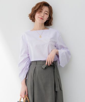 23区★新品★24SS【洗える】CANCLINI デザインスリーブ ブラウス 23区 【一部先行予約/洗える】CANCLINI デザイン スリーブ